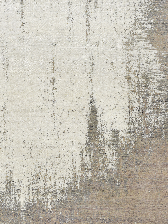 Avorin Hand-Knotted Wool & Bamboo Silk Rug - Off-White