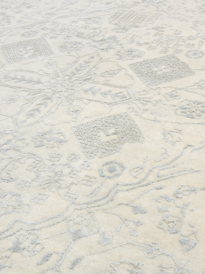 Oryn Wool & Bamboo Silk Hand-Knotted Rug - Beige