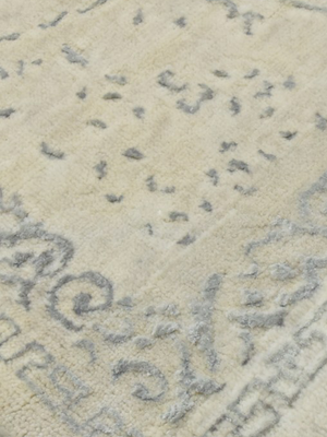 Gara Wool & Bamboo Silk Hand-Knotted Rug - Beige
