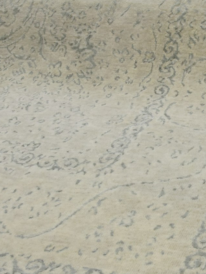 Gara Wool & Bamboo Silk Hand-Knotted Rug - Beige