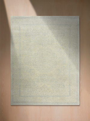 Gara Wool & Bamboo Silk Hand-Knotted Rug - Beige