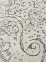 Gara Wool & Bamboo Silk Hand-Knotted Rug - Cream