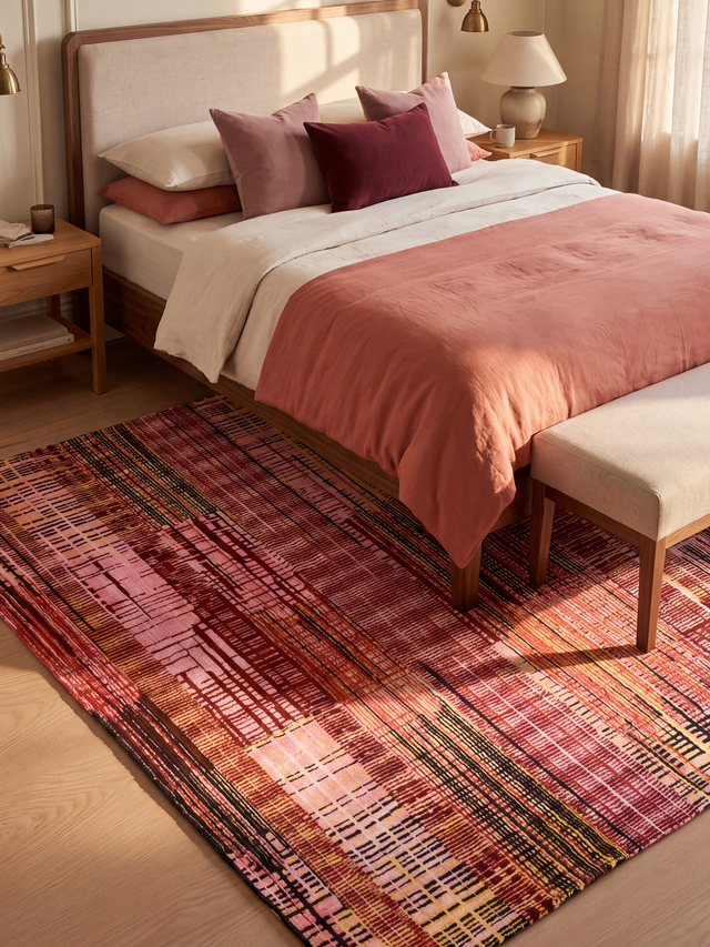 Tavira Hand-knotted Wool & Bamboo Silk Rug - Multi