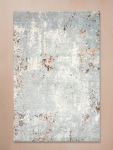 Rovelle Hand-Knotted Wool & Bamboo Silk Rug - Grey