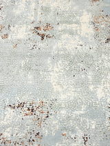 Rovelle Hand-Knotted Wool & Bamboo Silk Rug - Grey