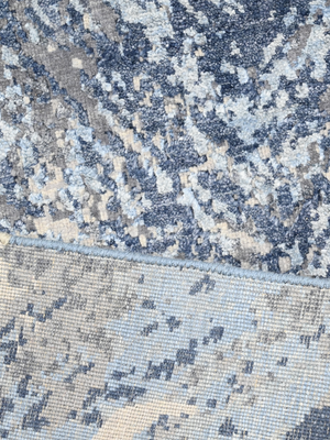 Orsana Hand-Knotted Wool & Bamboo Silk Rug - Blue