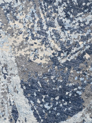 Orsana Hand-Knotted Wool & Bamboo Silk Rug - Blue