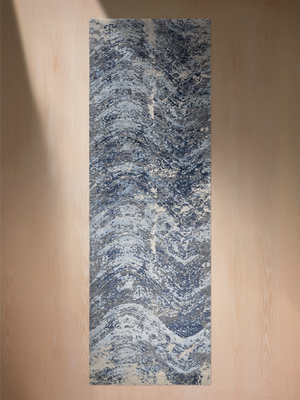 Orsana Hand-Knotted Wool & Bamboo Silk Rug - Blue