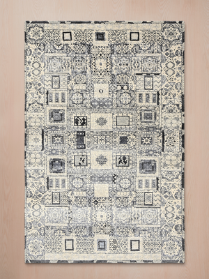 Zand Wool & Bamboo Silk Hand-Knotted Rug - Off-White