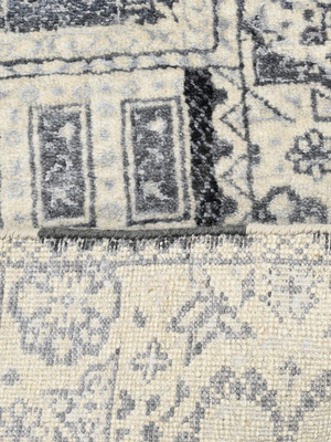 Zand Wool & Bamboo Silk Hand-Knotted Rug - Off-White