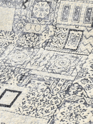 Zand Wool & Bamboo Silk Hand-Knotted Rug - Off-White