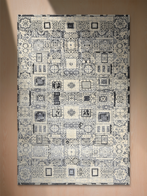 Zand Wool & Bamboo Silk Hand-Knotted Rug - Off-White