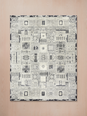 Zand Wool & Bamboo Silk Hand-Knotted Rug - Off-White