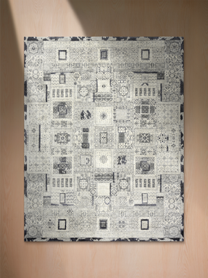 Zand Wool & Bamboo Silk Hand-Knotted Rug - Off-White
