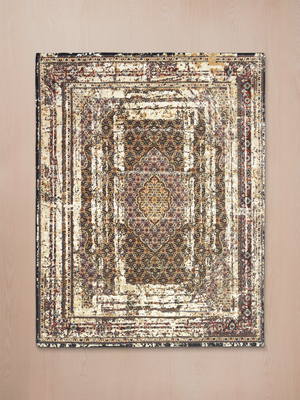 Varos Hand-knotted Wool & Bamboo Silk Rug - Brown