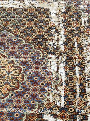 Varos Hand-knotted Wool & Bamboo Silk Rug - Brown