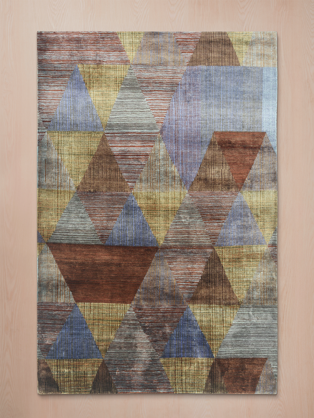 Corvin Hand-knotted Wool & Bamboo Silk Rug - Multi