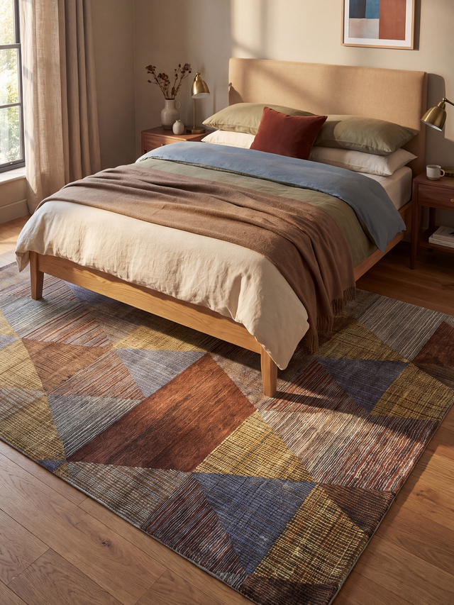 Corvin Hand-knotted Wool & Bamboo Silk Rug - Multi
