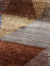 Corvin Hand-knotted Wool & Bamboo Silk Rug - Multi