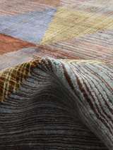 Corvin Hand-knotted Wool & Bamboo Silk Rug - Multi