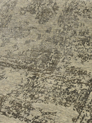 Tavik Hand-knotted Wool & Bamboo Silk Rug - Khaki