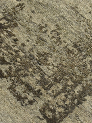 Tavik Hand-knotted Wool & Bamboo Silk Rug - Khaki