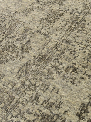 Tavik Hand-knotted Wool & Bamboo Silk Rug - Khaki