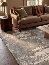 Norell Hand-Knotted Wool & Bamboo Silk Rug - Stone Grey