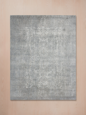 Laar Wool & Bamboo Silk Hand-Knotted Rug - Grey