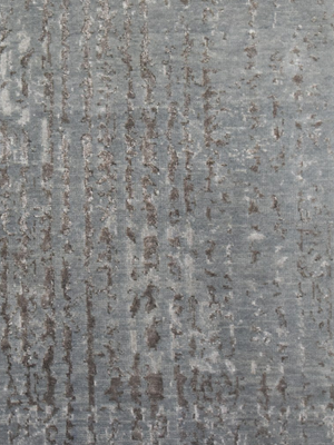 Laar Wool & Bamboo Silk Hand-Knotted Rug - Grey