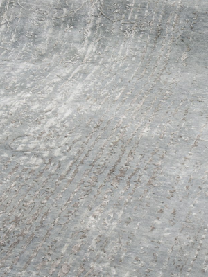 Laar Wool & Bamboo Silk Hand-Knotted Rug - Grey