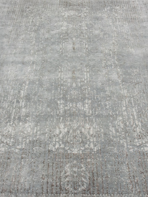 Laar Wool & Bamboo Silk Hand-Knotted Rug - Grey
