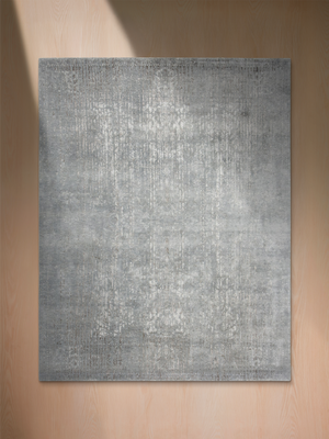 Laar Wool & Bamboo Silk Hand-Knotted Rug - Grey