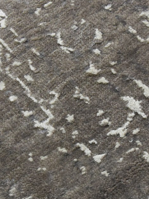 Laar Wool & Bamboo Silk Hand-Knotted Rug - Stone Grey