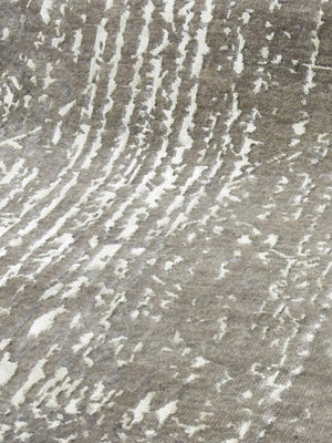 Laar Wool & Bamboo Silk Hand-Knotted Rug - Stone Grey