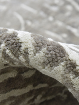 Laar Wool & Bamboo Silk Hand-Knotted Rug - Stone Grey