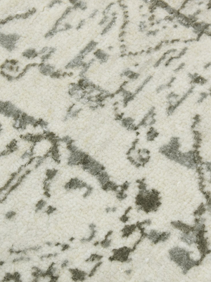 Laar Wool & Bamboo Silk Hand-Knotted Rug - Cream
