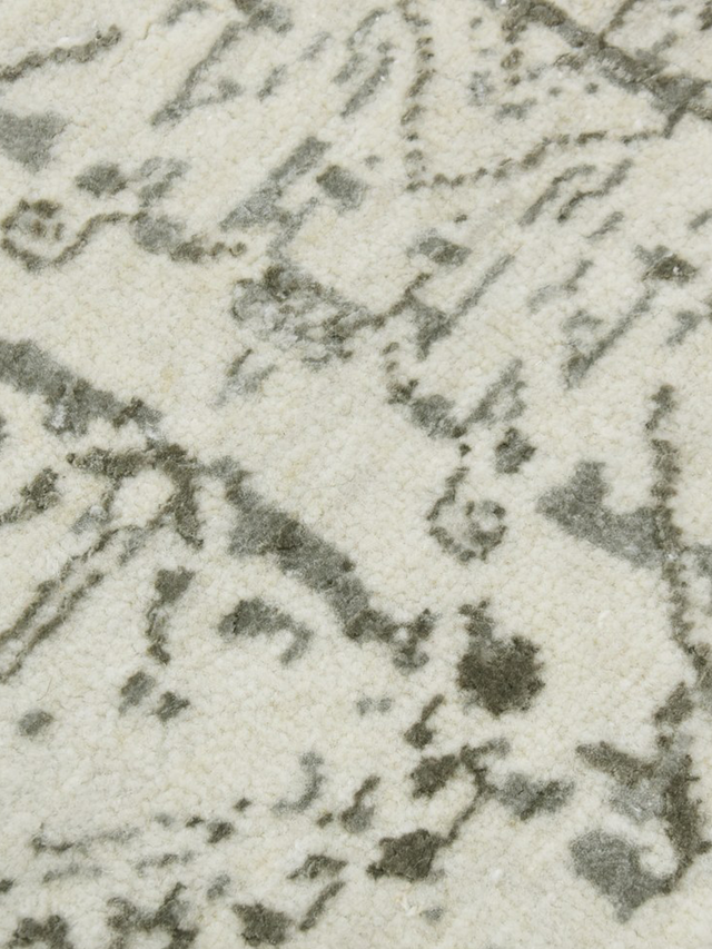 Laar Wool & Bamboo Silk Hand-Knotted Rug - Cream