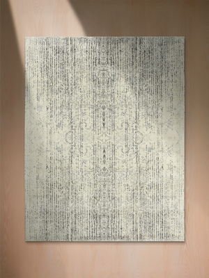 Laar Wool & Bamboo Silk Hand-Knotted Rug - Cream