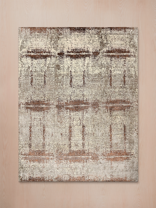 Edrin Hand-Knotted Wool & Bamboo Silk Rug - Brown