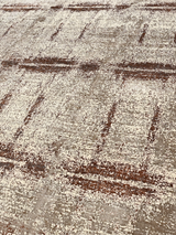 Edrin Hand-Knotted Wool & Bamboo Silk Rug - Brown