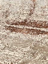 Edrin Hand-Knotted Wool & Bamboo Silk Rug - Brown