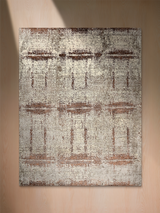 Edrin Hand-Knotted Wool & Bamboo Silk Rug - Brown