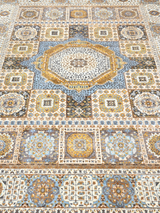 Azira Hand-Knotted Wool & Bamboo Silk Rug - Beige