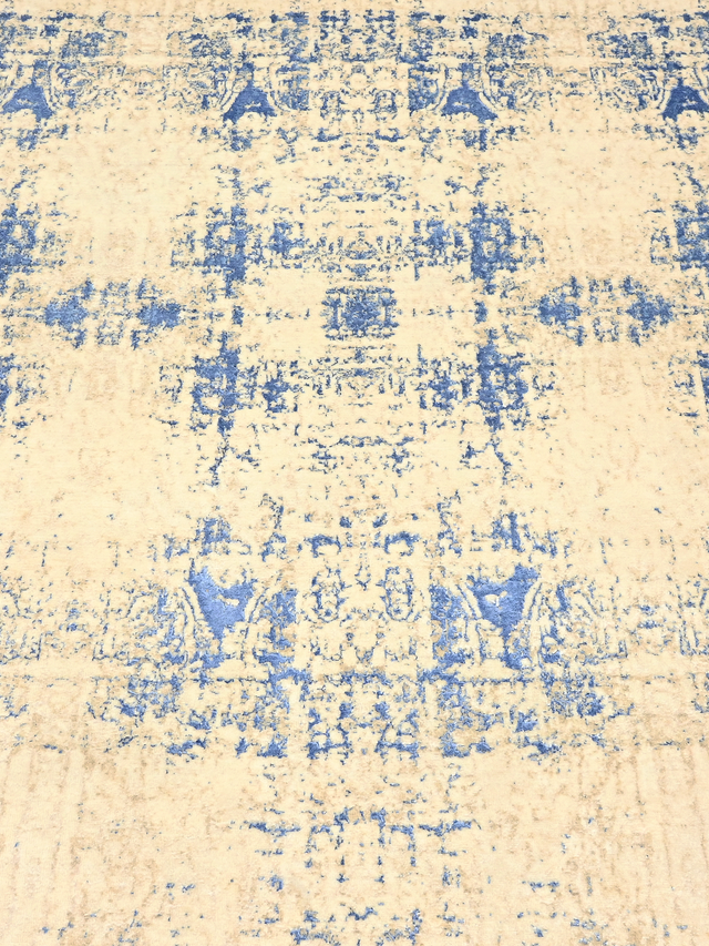Lunor Hand-Knotted Wool & Bamboo Silk Rug - Beige