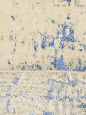 Lunor Hand-Knotted Wool & Bamboo Silk Rug - Beige