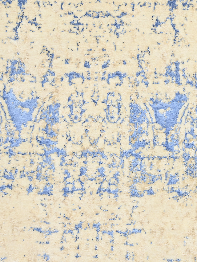 Lunor Hand-Knotted Wool & Bamboo Silk Rug - Beige