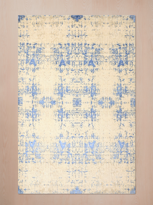 Lunor Hand-Knotted Wool & Bamboo Silk Rug - Beige