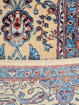 Sorven Hand-Knotted Wool & Bamboo Silk Persian Rug - Beige
