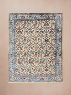 Sorven Hand-Knotted Wool & Bamboo Silk Persian Rug - Beige